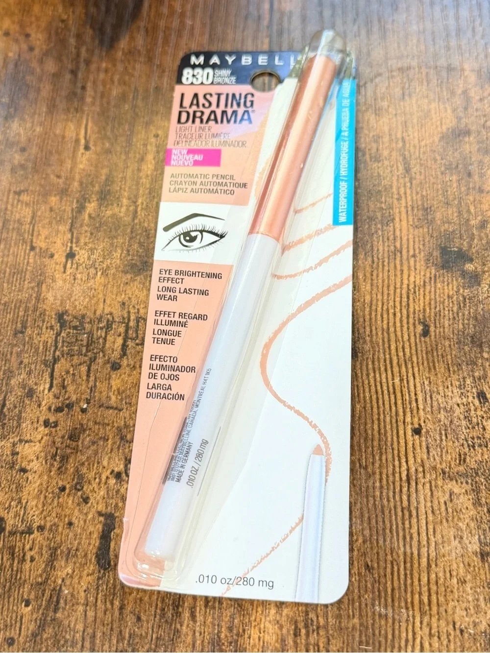 Maybelline Lasting Drama Twist-Up Eye Liner Pencil - Rose Gold Shimmer